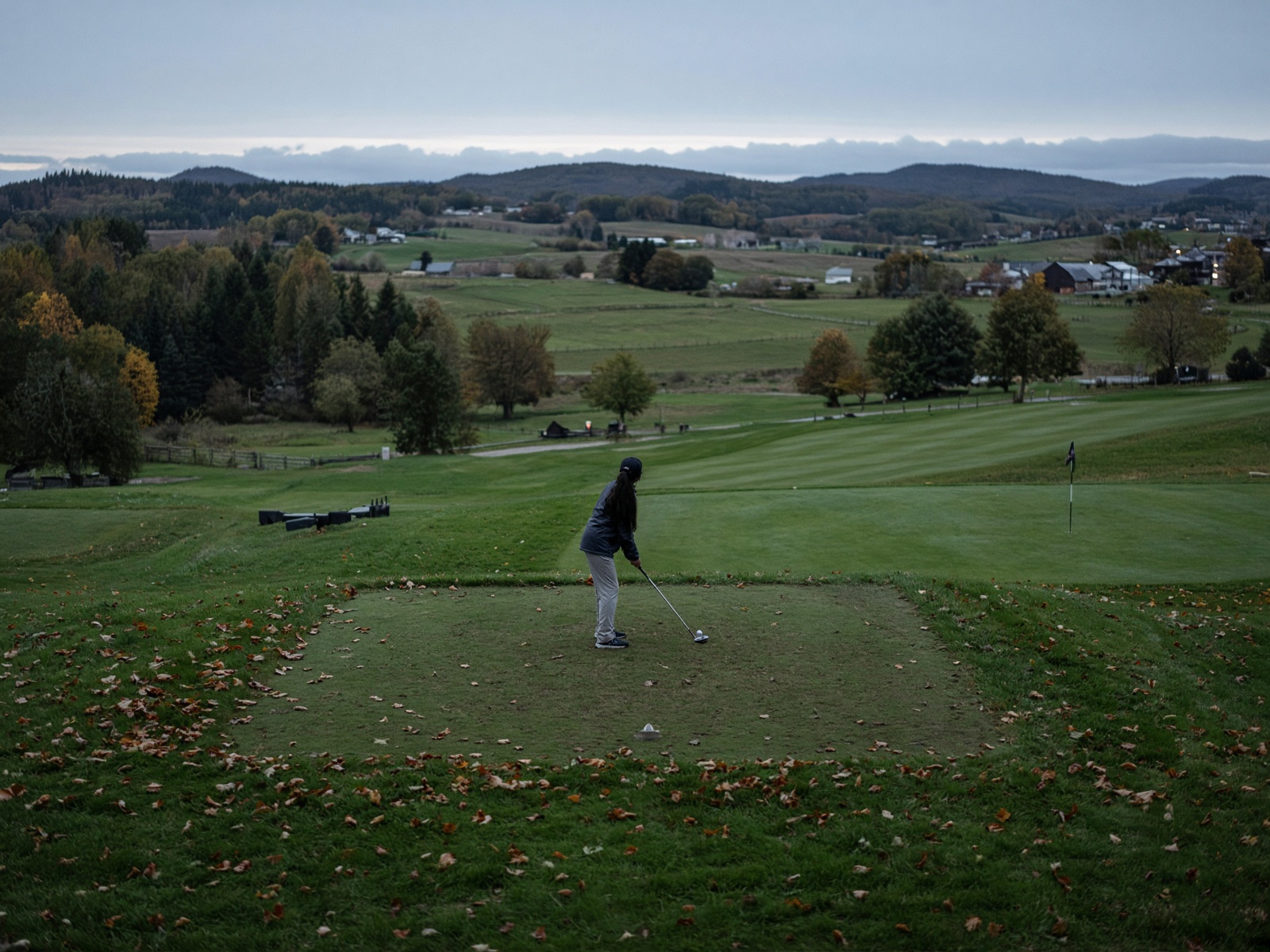 Junior golf on a municipal course in the Caledon hills